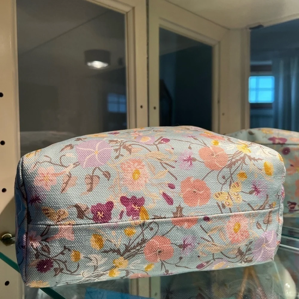 Like New Gucci Japan Exclusive Floral Bear Tote Turquoise - Picture 4 of 11